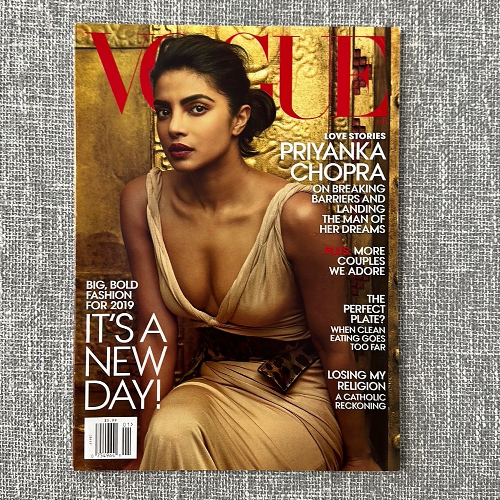 Vogue January 2019 Priyanka Chopra Cover